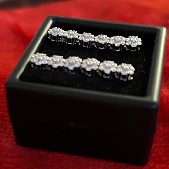 Luxury Moissanite Diamond drop Earrings - Picture 2 of 6